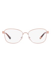 Tory Burch 51mm Butterfly Optical Glasses in Shiny Rose Gold at Nordstrom
