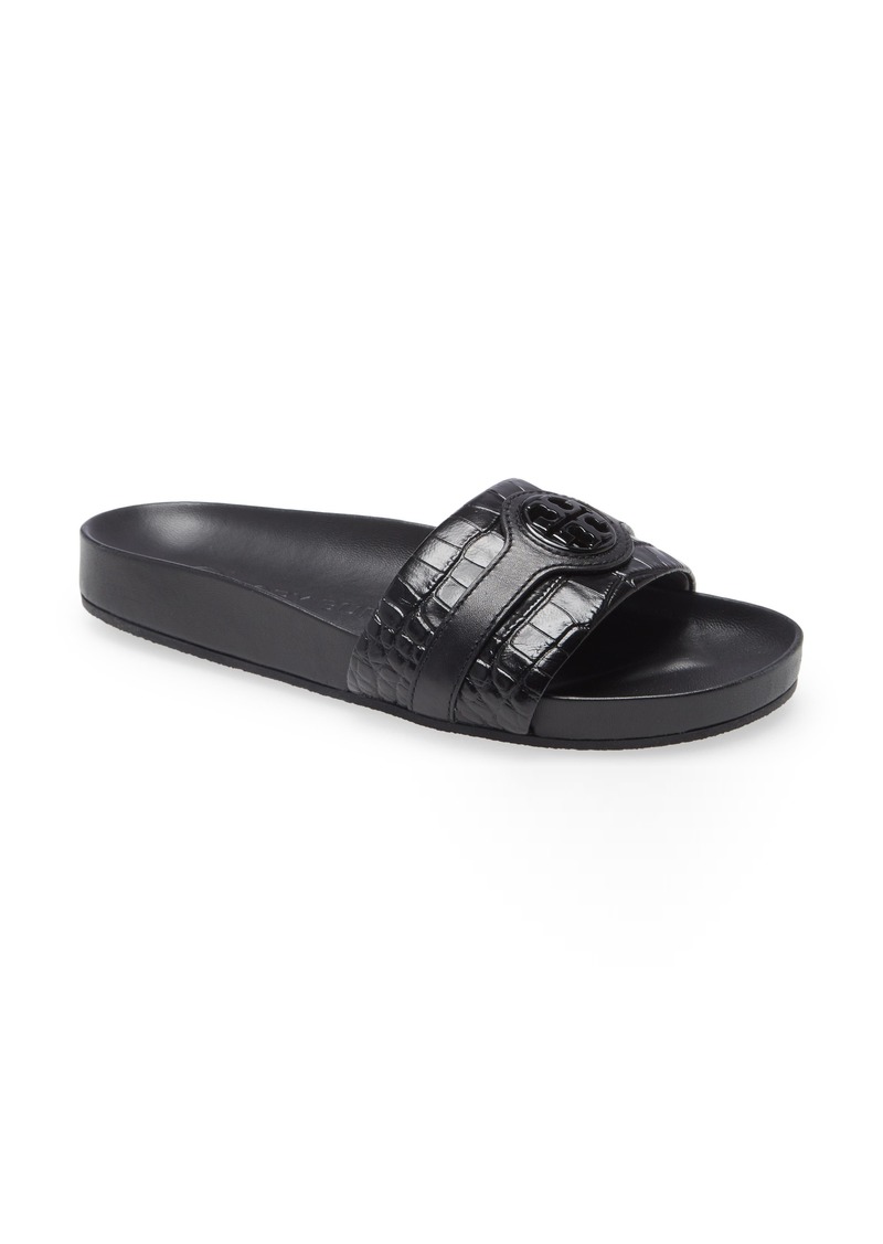 tory burch carson croc slide