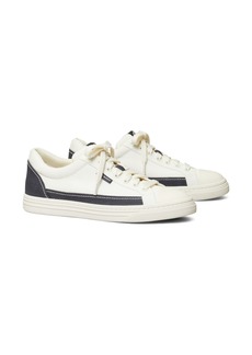 Tory Burch Classic Court Sneaker in Perfect Navy/Ivory Canvas at Nordstrom