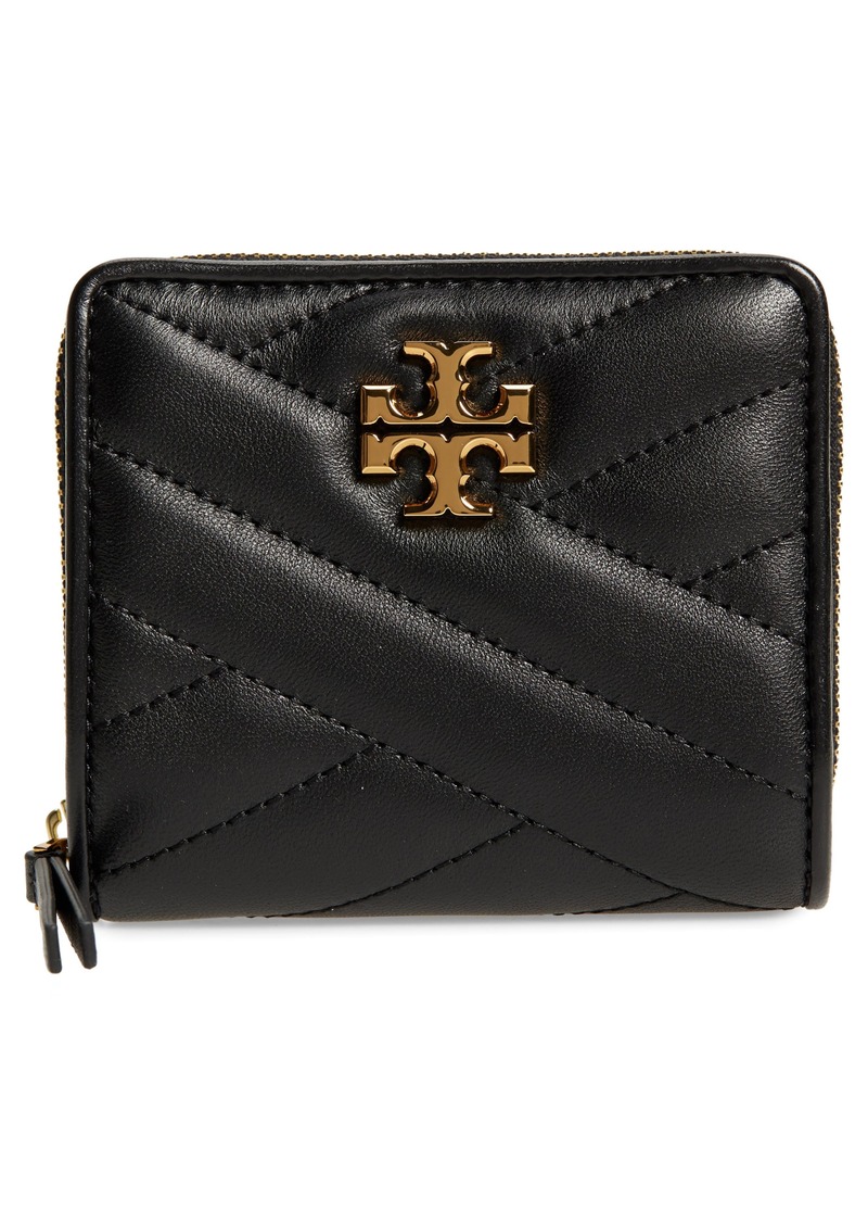 Tory Burch Kira Chevron Quilted Bifold Wallet in Black at Nordstrom