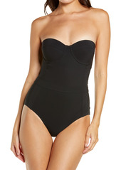 Tory Burch Lipsi Colorblock Underwire One-Piece Swimsuit in Black at Nordstrom