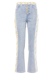 Women's Tory Burch Ribbon Embellished Flare Jeans
