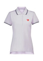 Tory Sport Cotton-blend piqué polo shirt