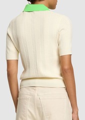 Tory Sport Cotton Pointelle Polo