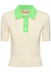 Tory Sport Cotton Pointelle Polo