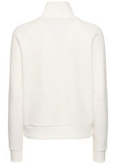 Tory Sport French Terry Half Zip Cotton Sweatshirt