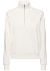 Tory Sport French Terry Half Zip Cotton Sweatshirt