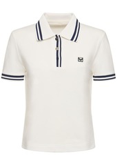 Tory Sport Performance Piquet Cotton Blend Polo