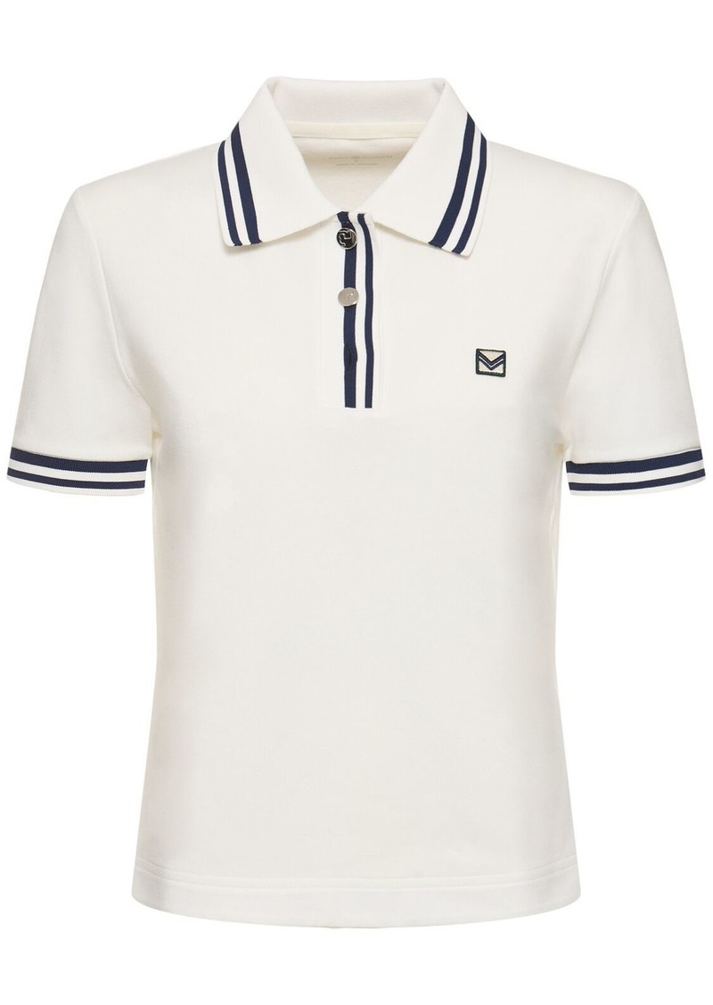 Tory Sport Performance Piquet Cotton Blend Polo