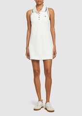 Tory Sport Sleeveless Piquet Polo Mini Dress