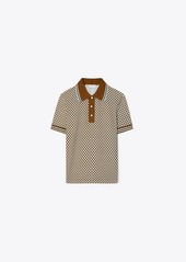 Tory Sport Tory Burch Checkered Piqué Polo