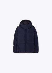 Tory Sport Tory Burch Color-Block Hooded Down Jacket