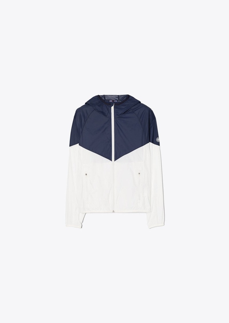 Tory Sport Tory Burch Packable Nylon Chevron Anorak