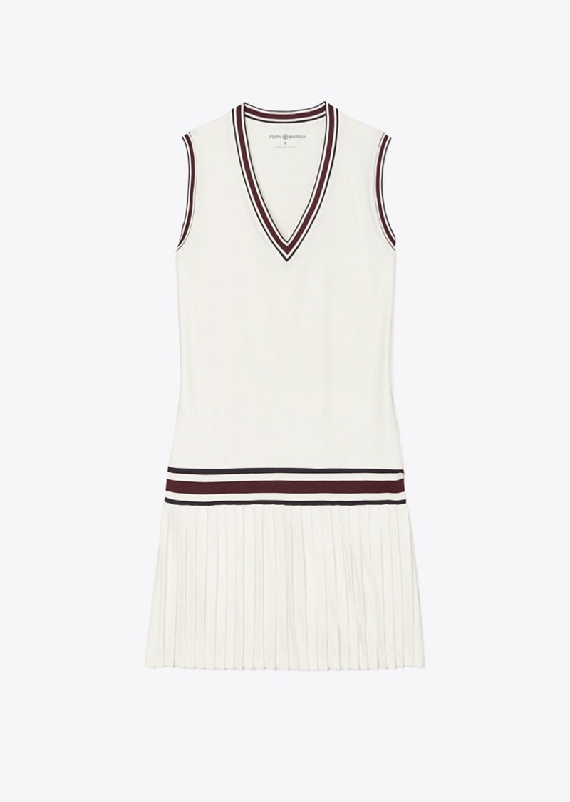 Tory Sport Tory Burch Performance Jersey V-Neck Tennis Dress