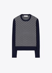 Tory Sport Tory Burch T Monogram Tech Knit Sweater