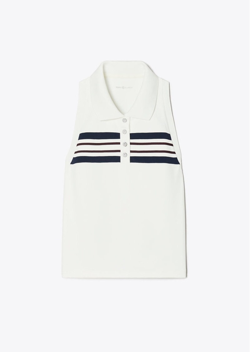 Tory Sport Tory Burch Tech Piqué Polo Tank