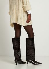 Totême 50mm The Wide Shaft Leather Tall Boots