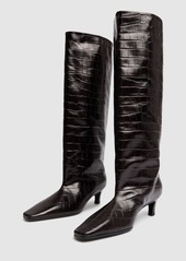 Totême 50mm The Wide Shaft Leather Tall Boots