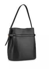 Totême Belted Leather Bucket Bag