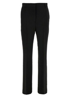 Totême Black Flared Tailored Pants in Viscose Blend Woman