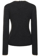 Totême Chain-edge Wool Knit Sweater