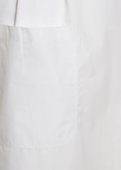 Totême Cotton Midi Skirt W/ Bow