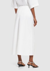 Totême Cotton Midi Skirt W/ Bow