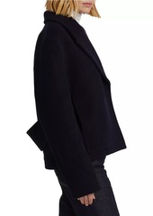 Totême Cropped Wool-Blend Peacoat