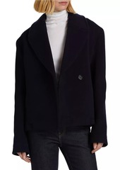 Totême Cropped Wool-Blend Peacoat