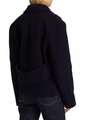 Totême Cropped Wool-Blend Peacoat