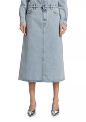 Totême Denim A-Line Midi-Skirt