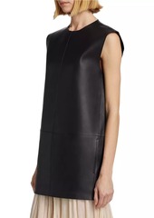 Totême Double-Faced Leather Longline Top