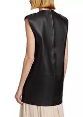 Totême Double-Faced Leather Longline Top