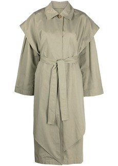 Totême draped belted trench coat