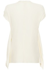 Totême Draped Viscose Crepe Top