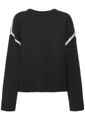 Totême Embroidered Wool & Cashmere Sweater