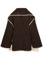 Totême Embroidered Wool Scarf Jacket