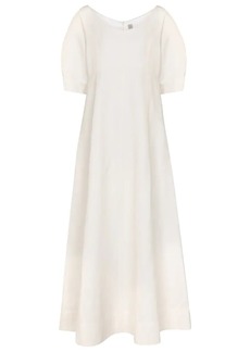 Totême Exclusive to Mytheresa - Linen and cotton-blend midi dress