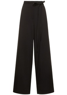 Totême Fluid Viscose & Linen Wide Pants