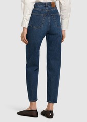 Totême High Rise Tapered Organic Cotton Jeans