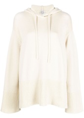 Totême knitted drawstring hoodie