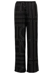 Totême Toteme Logo wide-leg silk pants