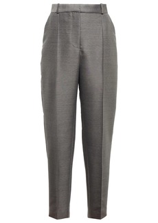 Totême Toteme Mid-rise straight cotton and wool-blend pants