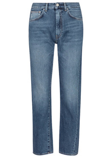 Totême Toteme Mid-rise twisted-seam straight jeans