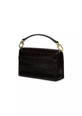 Totême Mini T-Flap Embossed Leather Crossbody Bag