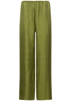 Totême Monogram Silk Pajama Pants