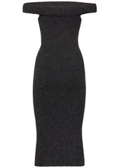Totême Off-shoulder Roll Knit Midi Dress