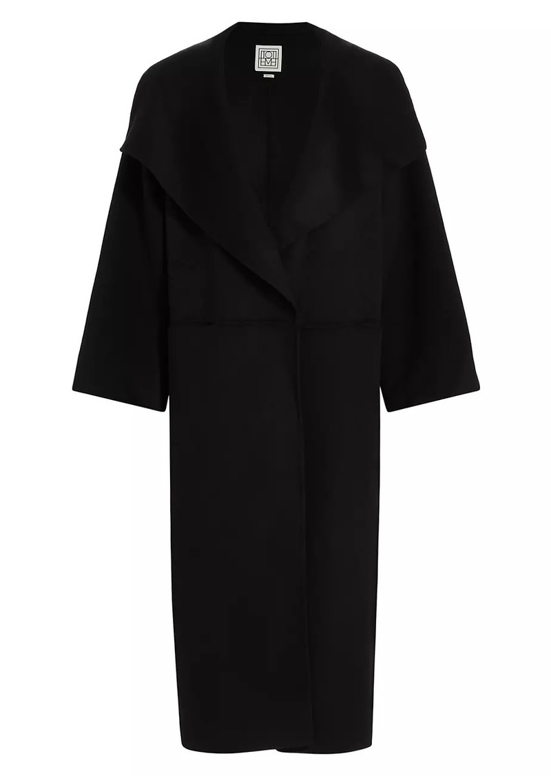 Totême Open-Front Wool Coat