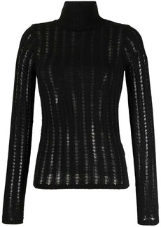 Totême open-knit silk top