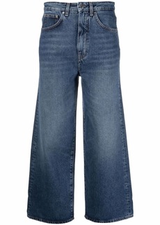 Totême organic cotton cropped flared jeans